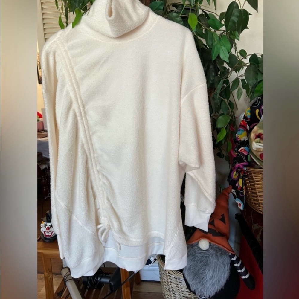 Tahari Cream Cowl Neck Sweater